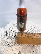 Limoges France Scotch Whisky Bottle Trinket Box | Hand Painted Triangular Box