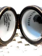 Limoges France Chateau Liquor Bottle Trinket Box | Hand Painted Porcelain