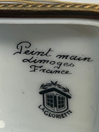 Limoges France Peint Main Champagne Book Trinket Box | Hand-Painted French Porcelain