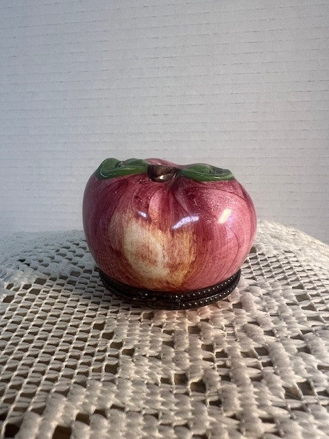 The Gala Apple Limoges Box by Pierre Deux - A Timeless Treasure for Your Home.