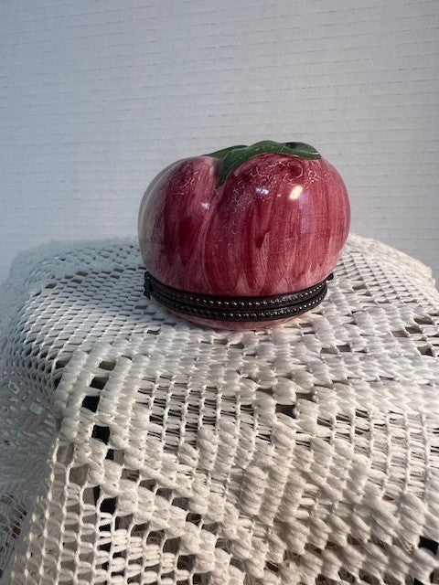The Gala Apple Limoges Box by Pierre Deux - A Timeless Treasure for Your Home.