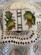 Limoges France Peint Main Champagne Book Trinket Box | Hand-Painted French Porcelain