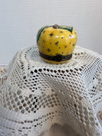 Limoges France Yellow Apple & Bee Trinket Box Hand Painted Porcelain