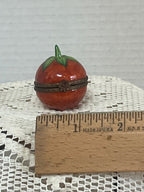 Limoges France Cherry Tomato Trinket Box Hand Painted Porcelain