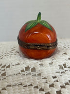 Limoges France Cherry Tomato Trinket Box Hand Painted Porcelain