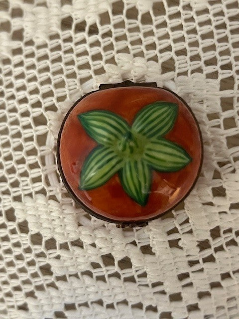 Limoges France Cherry Tomato Trinket Box Hand Painted Porcelain