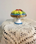 Limoges France Fruit Bowl Trinket Box | Hand Painted Porcelain