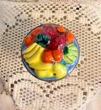 Limoges France Fruit Bowl Trinket Box | Hand Painted Porcelain