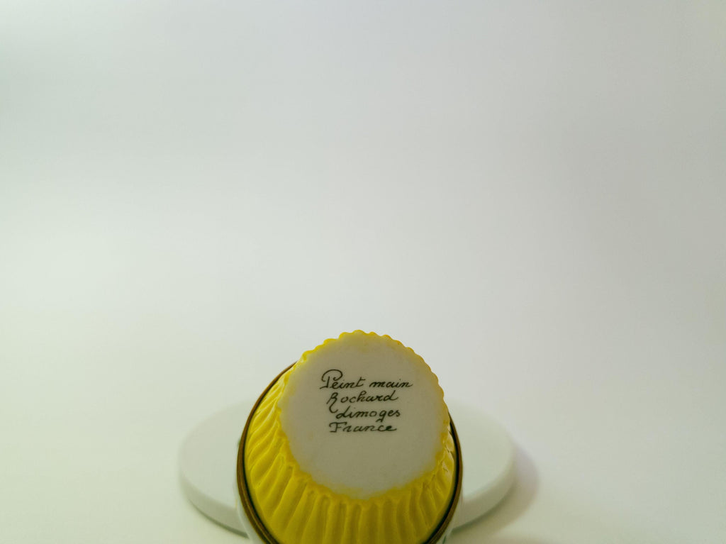Rochard Birthday Cupcake Limoges Trinket Box