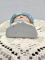 Hand Painted Porcelain Lady Head Vase, Vintage Style Ceramic Face Planter