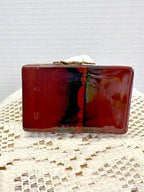 Limoges france violin on music book porcelain trinket box, peint main