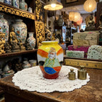 Japanese satsuma yellow miniature vase, dating to the "occupied japan" era