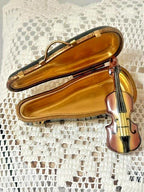 Limoges "violin and case" paris france marque deposee