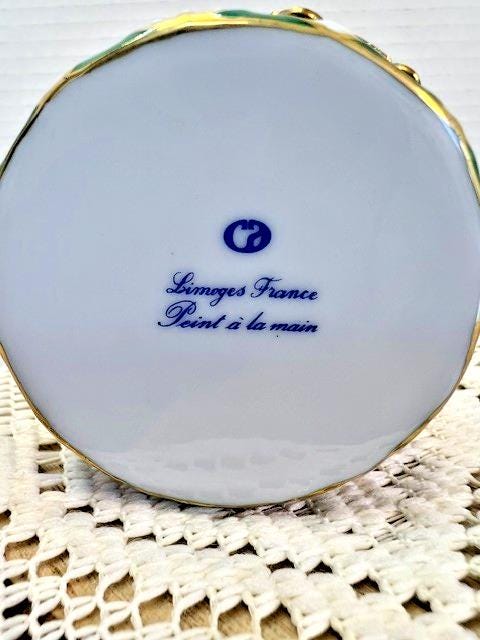 Rochard limoges children’s carnival ride carousel porcelain trinket box