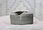 Limoges France Heart Trinket Box Bayeux Tapestry Hand Painted Porcelain