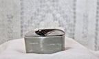 Limoges France Heart Trinket Box Bayeux Tapestry Hand Painted Porcelain