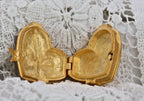 Bob Mackie Red Heart Trinket Box Crystal Pill Box Collectible