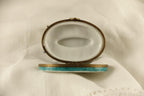 Limoges France Venetian Gondola Trinket Box Oval Porcelain Ltd Ed Repaired