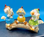 Keren Kopal Ducklings Hear No Evil Trinket Box: Enamel Crystal Figurine Made in Israel