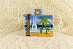 Limoges France Beach Mailbox Trinket Box Tropical Coastal Scene Limited Edition
