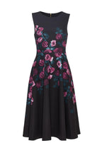 Anthropologie erin fetherston floral neoprene fit & flare dress
