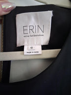 Anthropologie erin fetherston floral neoprene fit & flare dress
