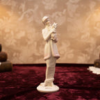 Giuseppe armani "lady with dog" figurine 0421f | florence italy porcelain sculpture