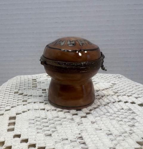 Limoges  " Champagne Cork Liquor Bottle Stopper" Trinket Box