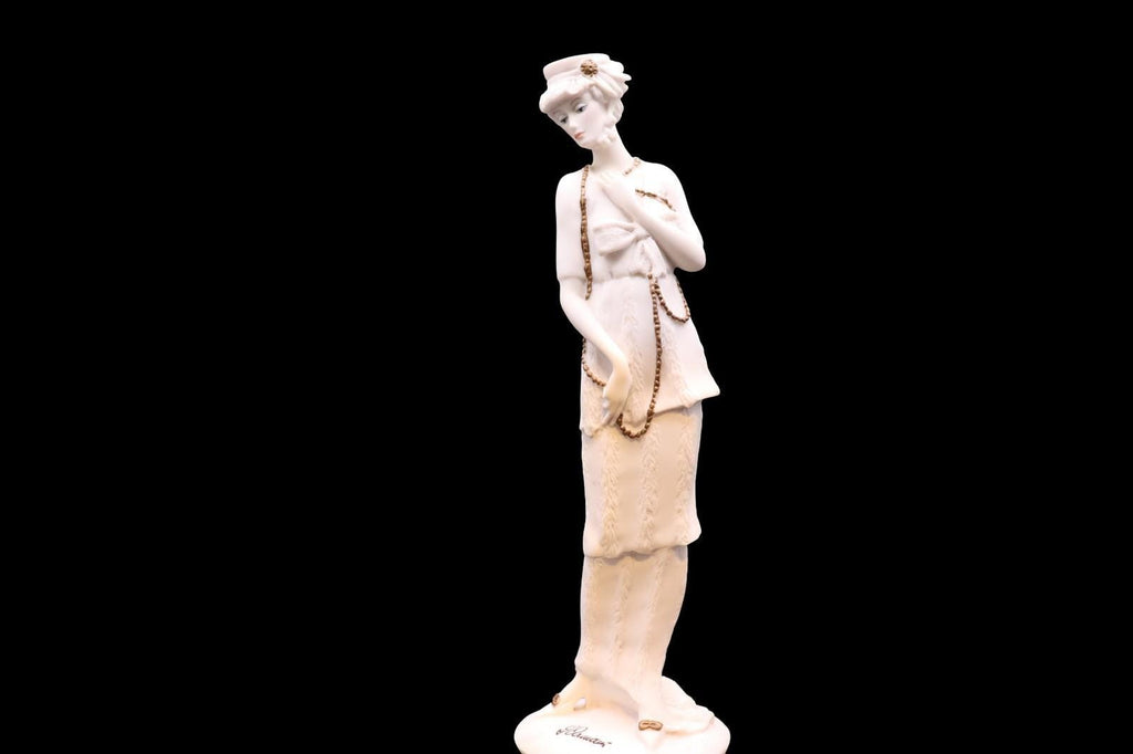 Giuseppe armani figurine: lady with gold necklace, 1987