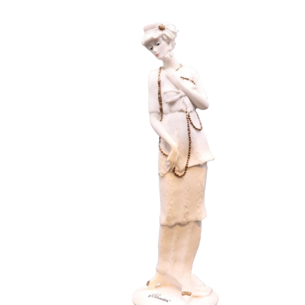 Giuseppe armani figurine: lady with gold necklace, 1987