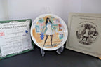 Brigitte Mini-Skirt Plate: 1960s Limoges Porcelain (Collectible Art)