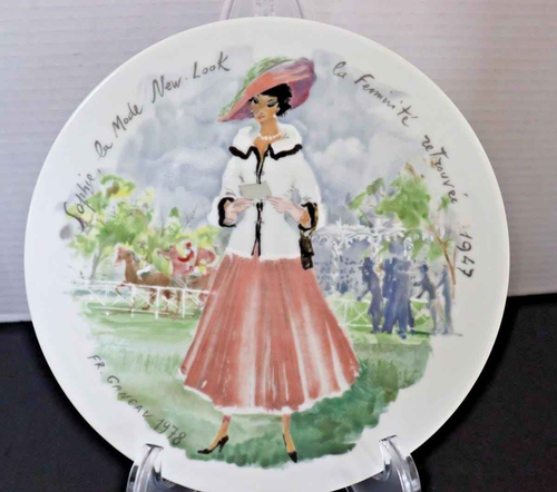 Sophie New Look Limoges Plate - Vintage 1947 Hand-Painted Porcelain