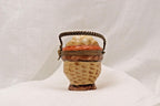 Limoges France Peint Main Egg Basket Trinket Box Hand Painted Porcelain
