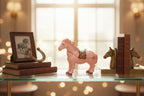 Keren Kopal Pink Horse Trinket Box, Jeweled Enamel Pony Keepsake Box, Swarovski Crystal Collectible Horse Figurine Gift