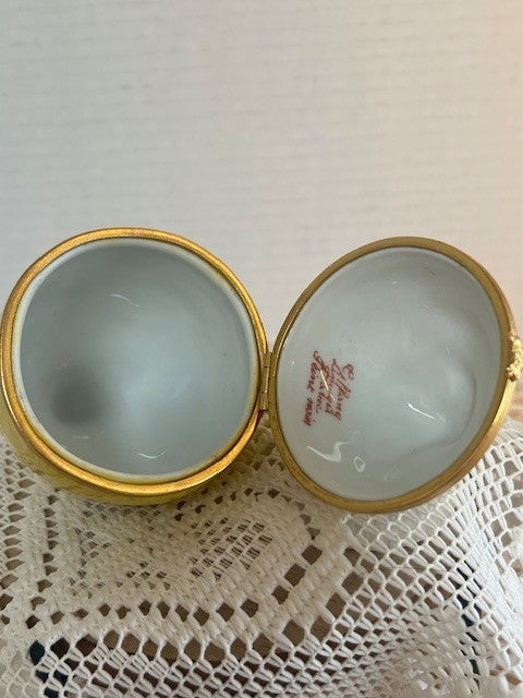Vintage Tiffany and Co Limoges France Lemon Trinket Box