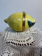 Vintage Tiffany and Co Limoges France Lemon Trinket Box