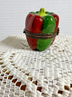 Limoges - Ripening Red Pepper trinket box - signed