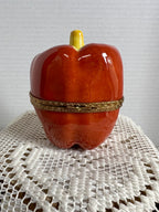 Limoges  Ripened Red Bell Pepper Trinket box - Eximious