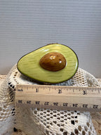 Limoges gorgeous Avocado trinket box - Signed.