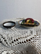 Limoges cheese plate trinket box damaged