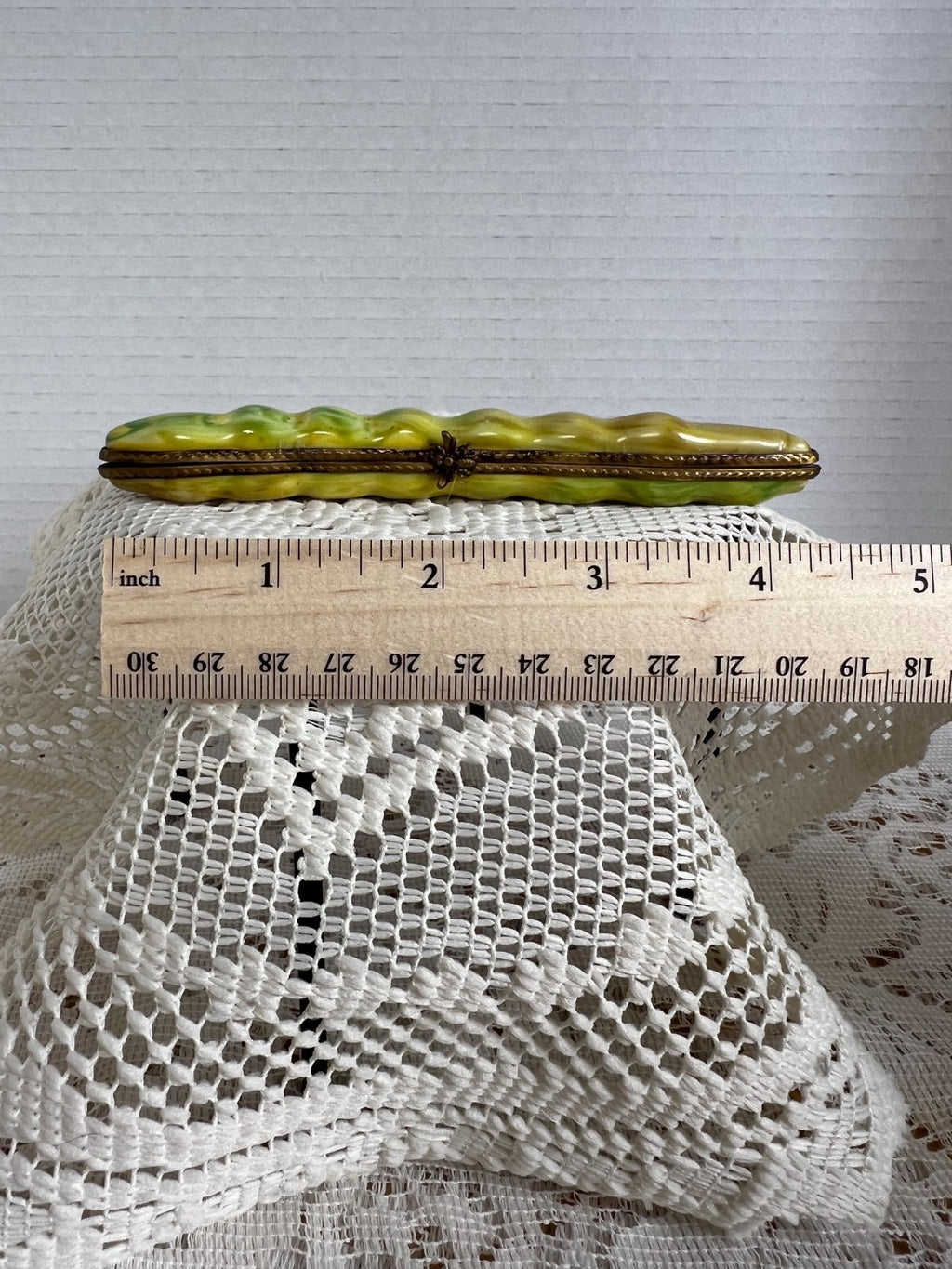Limoges String Bean Trinket Box