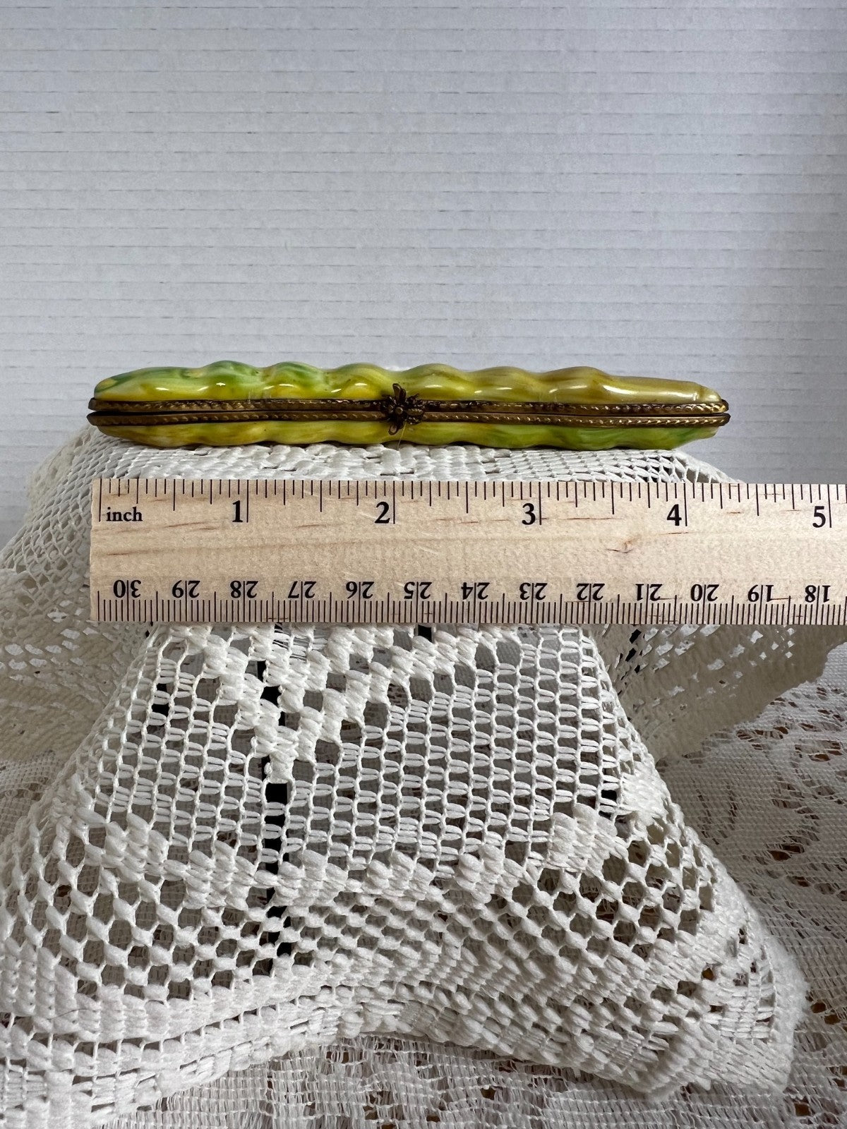 Limoges String Bean Trinket Box