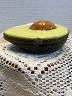 Limoges gorgeous Avocado trinket box - Signed.