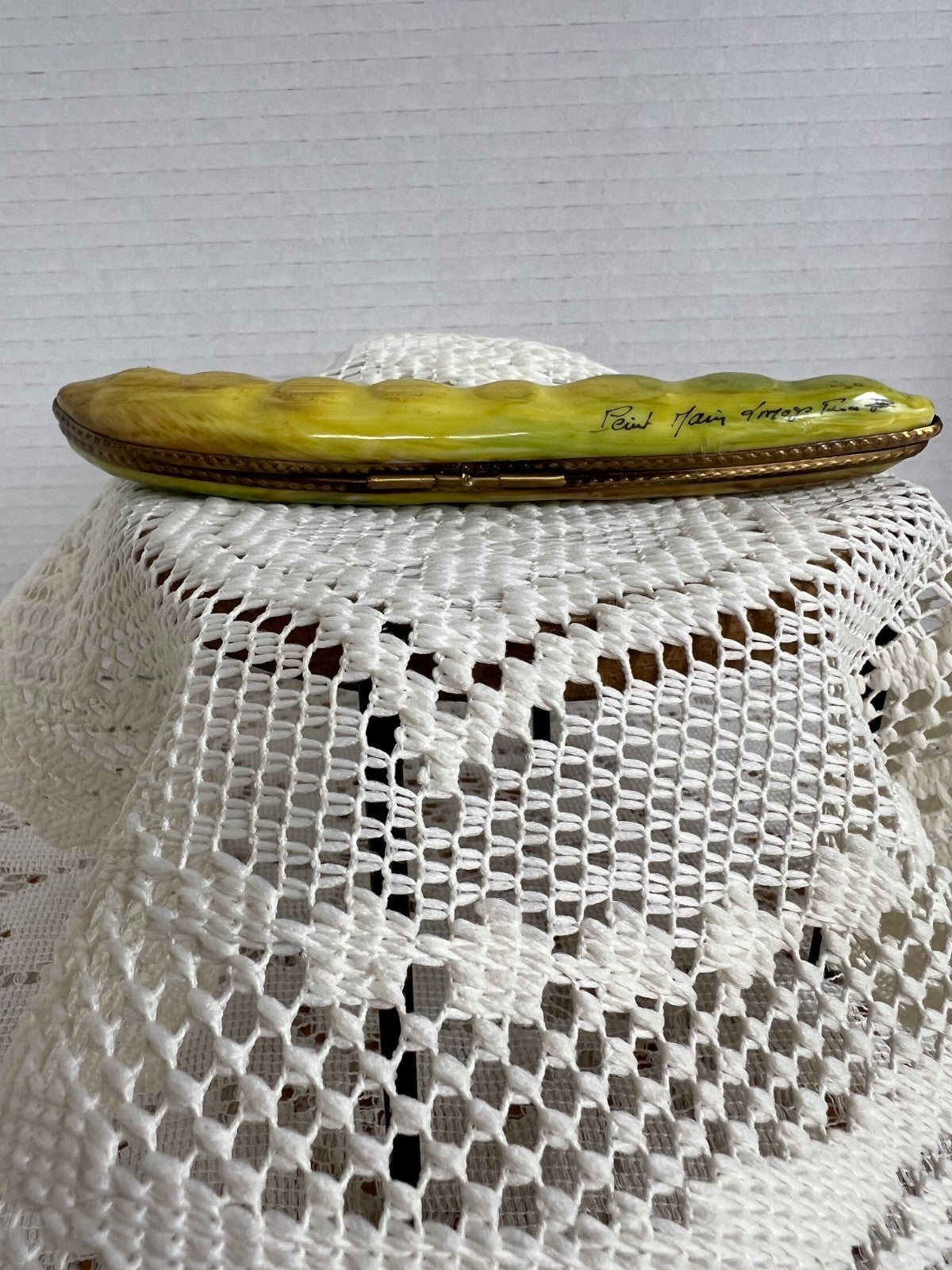 Limoges String Bean Trinket Box