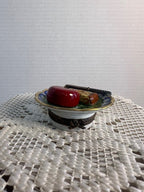 Limoges cheese plate trinket box damaged