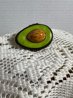 Limoges  trinket box small Avacado