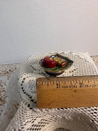 Limoges cheese plate trinket box damaged