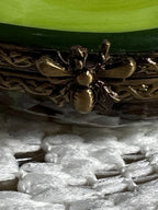 Limoges  trinket box small Avacado