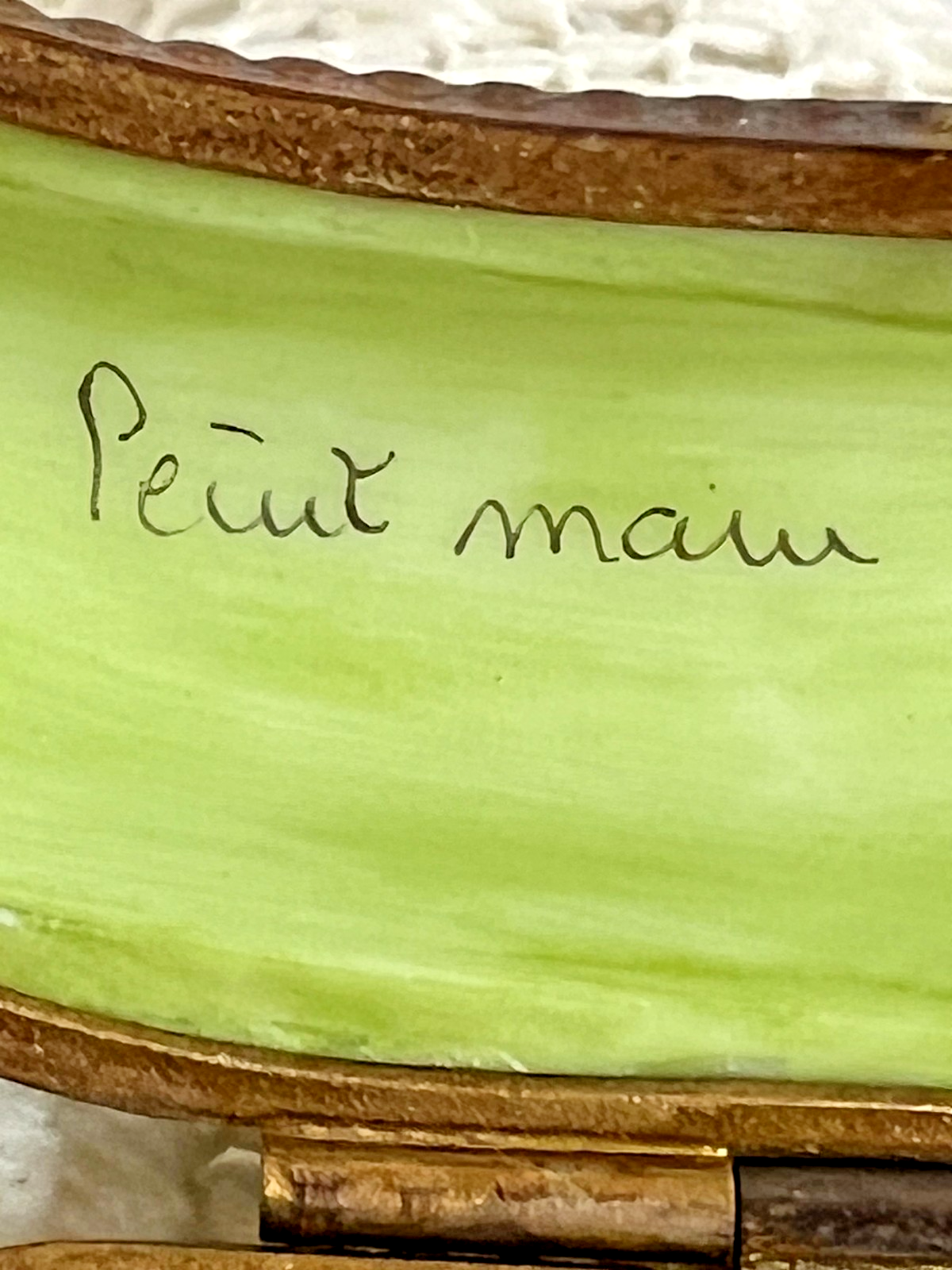 Limoges Trinket Box - Peas in a Pod