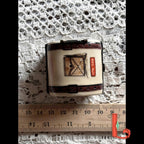 Vintage Parry Vieille Limoges France suitcase trinket box, hand painted New York Paris travel trunk